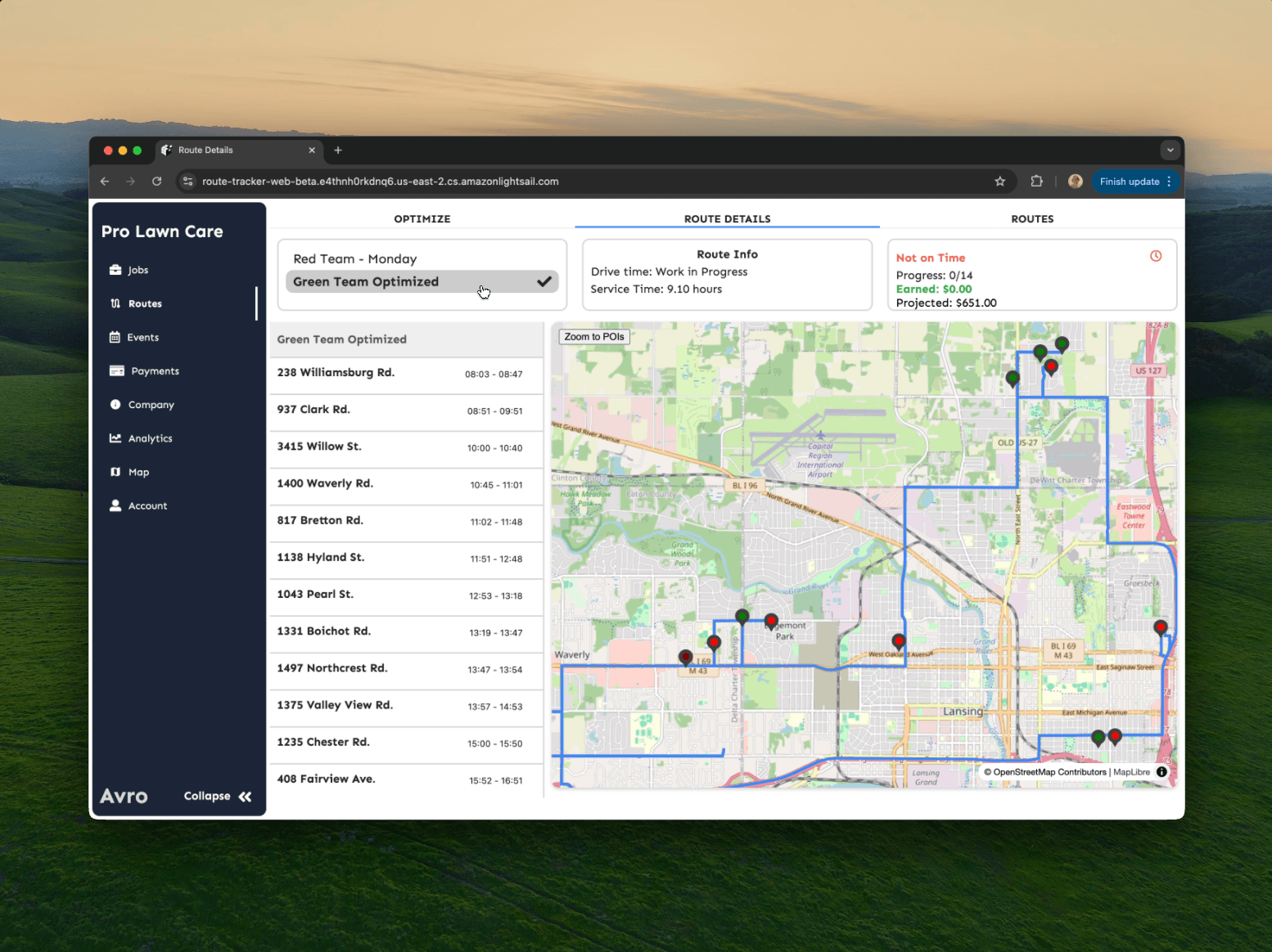 Route Optimization